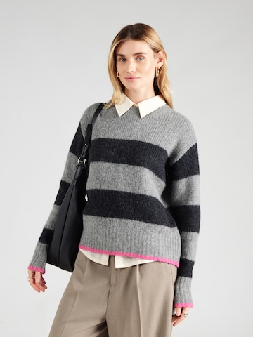 Pull-over Frieda & Freddies NY en gris : devant