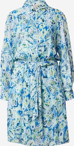 Esqualo Shirt Dress in Blue: front