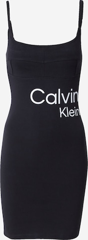 Calvin Klein Jeans Letní šaty – černá: přední strana