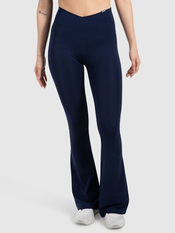 Smilodox Flared Leggings ' Leonora ' in Blue: front