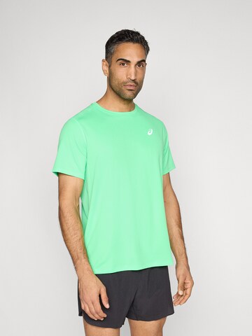 ASICS Functioneel shirt 'Core' in Groen: voorkant