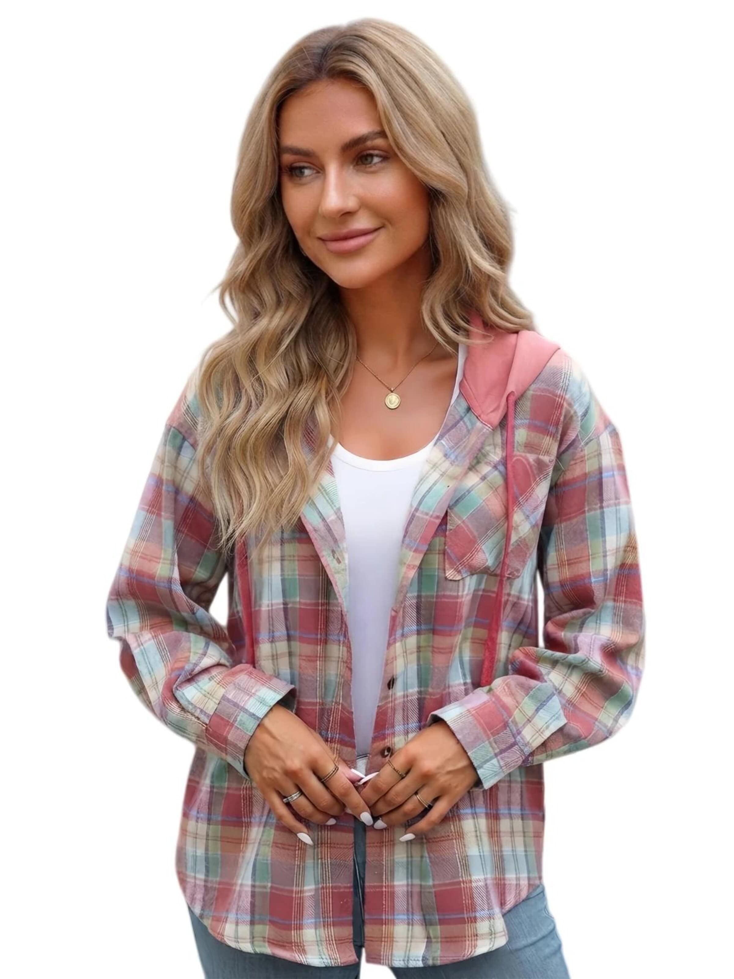 Yesfashion Bluzka w kolorze czerwony: przód