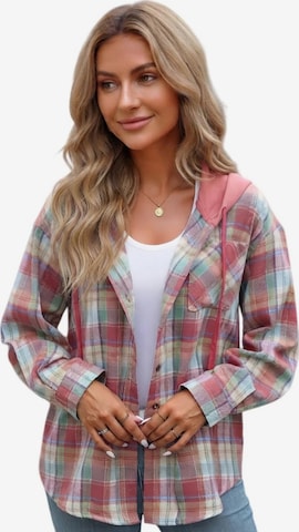 Yesfashion Bluzka w kolorze czerwony: przód