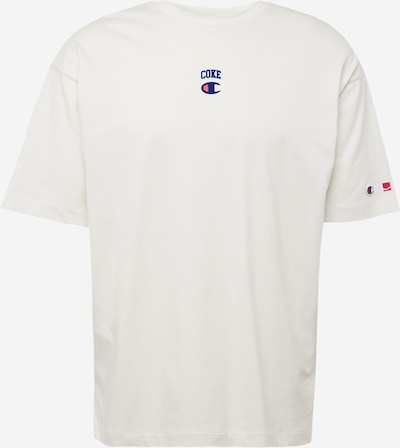 Champion Authentic Athletic Apparel T-Shirt en bleu / rouge / blanc cassé, Vue avec produit