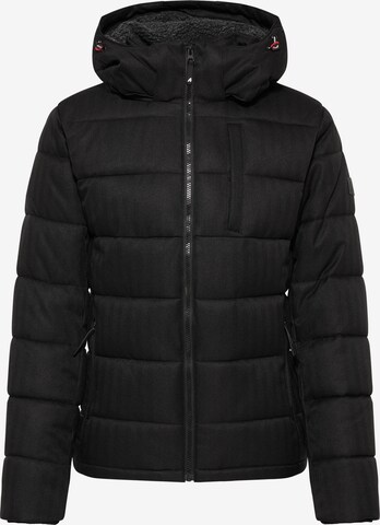 ALEKO Winter Jacket in Black: front