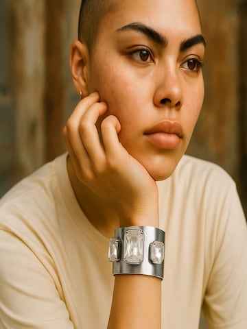 Gloria Mago Bracelet 'Divina' in Silver: front