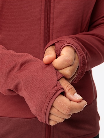 VAUDE Functionele fleece jas 'Tekoa II' in Rood