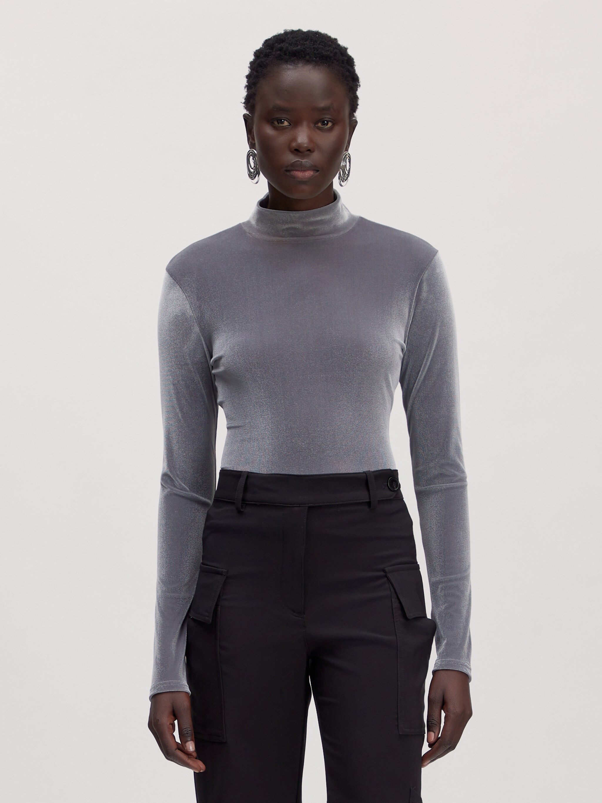 EDITED Produkte Shirt 'Fiore' grau