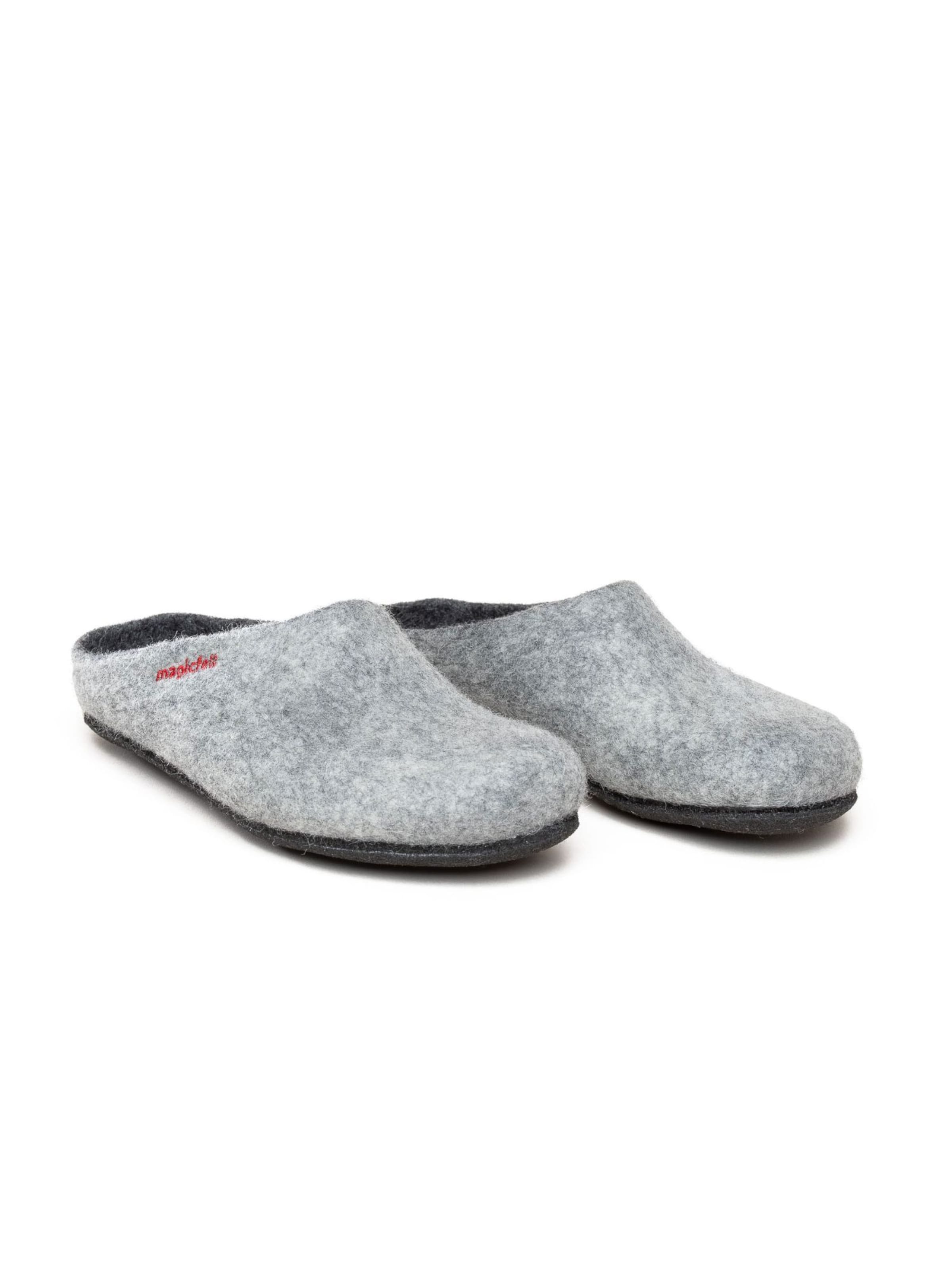 MagicFelt Hausschuh 'Magicfelt Filzpantoffel Magicfelt 709' in Grau