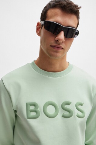 BOSS Sweatshirt 'Salbo' in Green