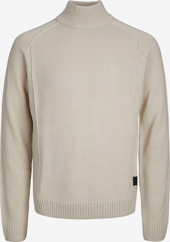 JACK & JONES Sweater 'SPACE' in Beige: front