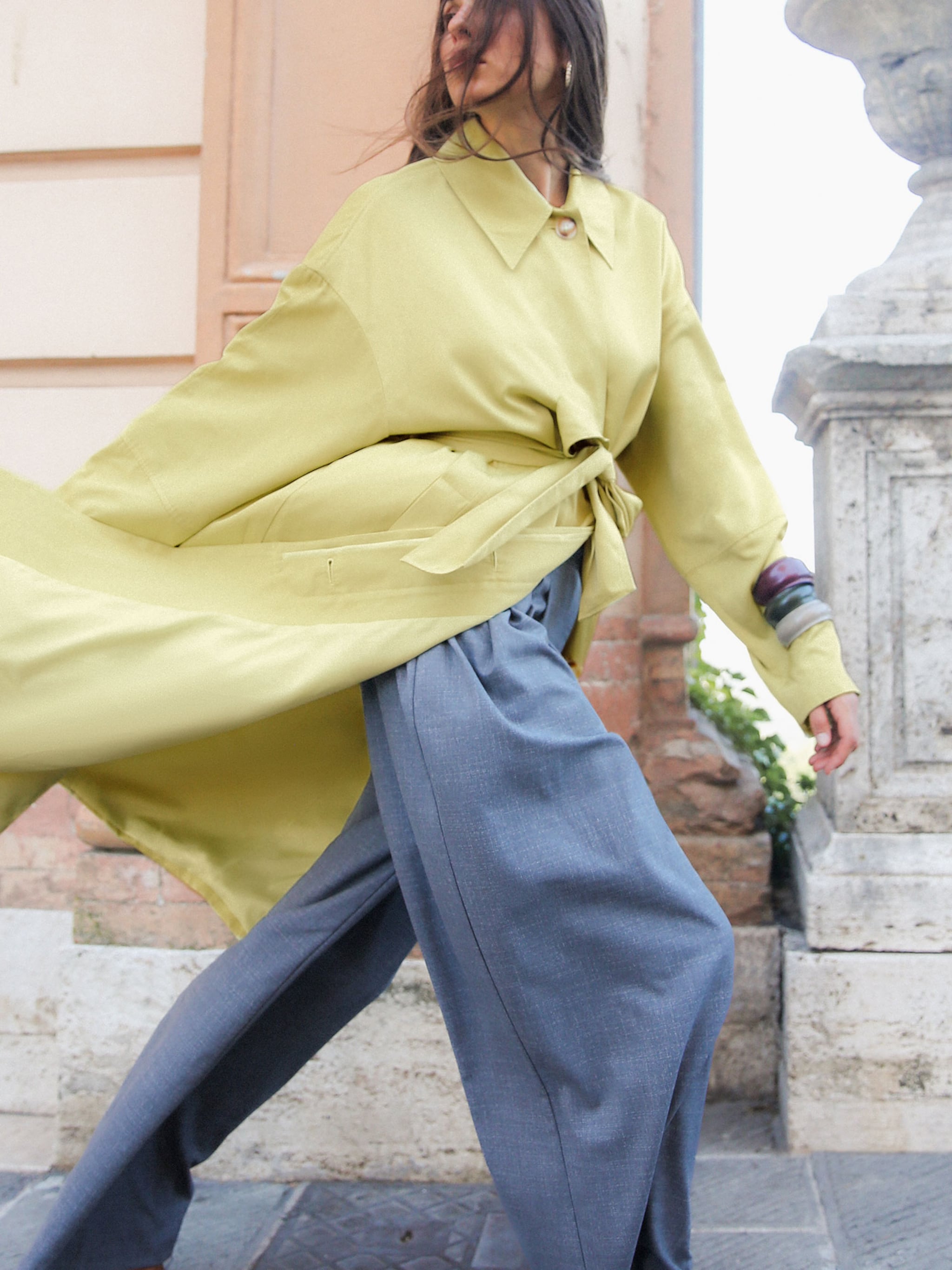 EDITED Prodotti Cappotto di mezza stagione 'Sabeth' verde