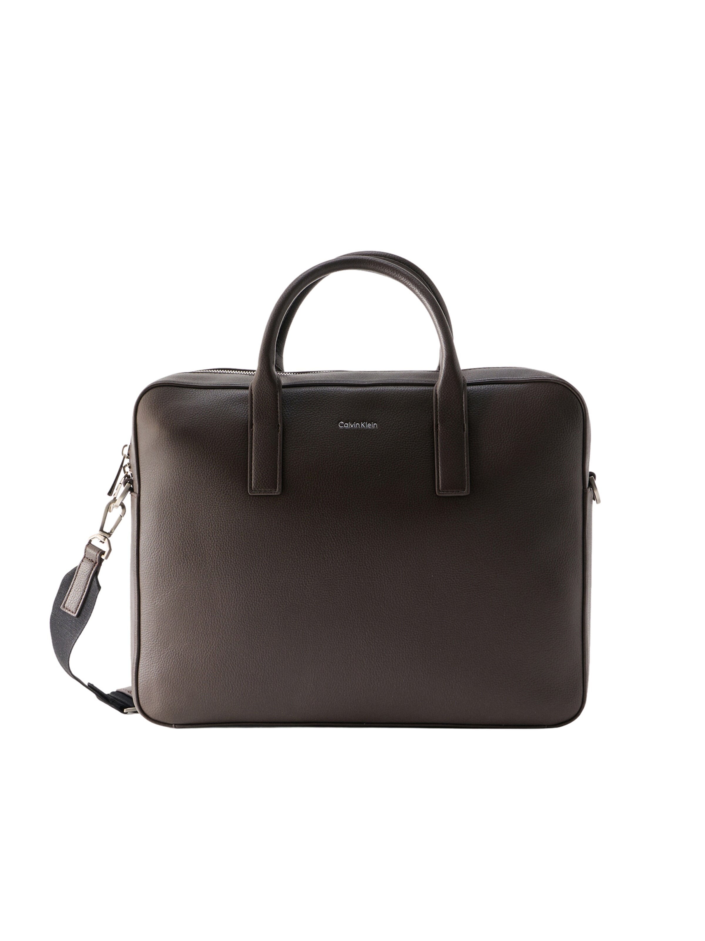 Geantă laptop de la Calvin Klein pe maro: față