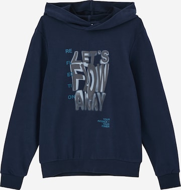 s.Oliver Sweatshirt in Blauw: voorkant