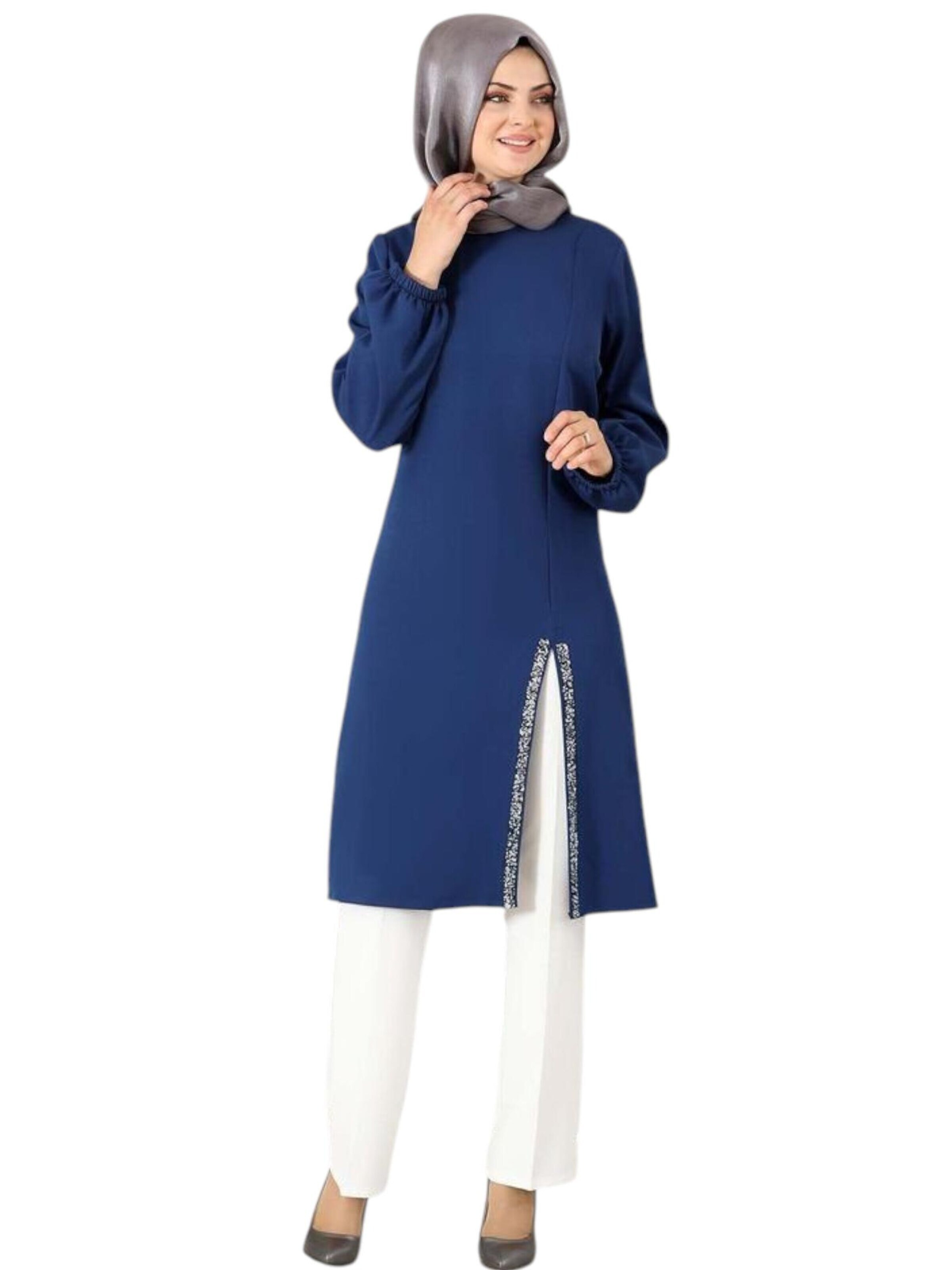 fashionshowcase - Túnica 'Lamis' en azul: frente