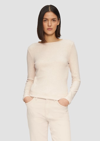 s.Oliver Shirt in Beige: voorkant
