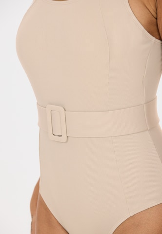 NOU Badeanzug 'Priyanka' in Beige