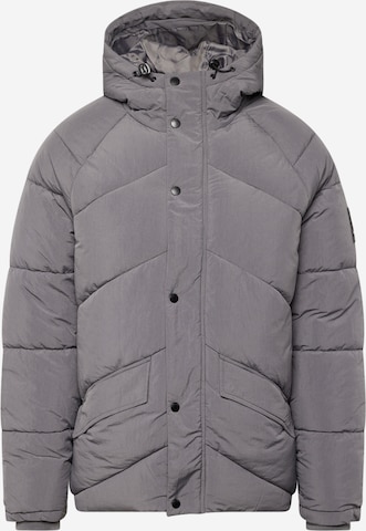 BURTON MENSWEAR LONDON Between-Season Jacket 'Diagonal' in Grey: front