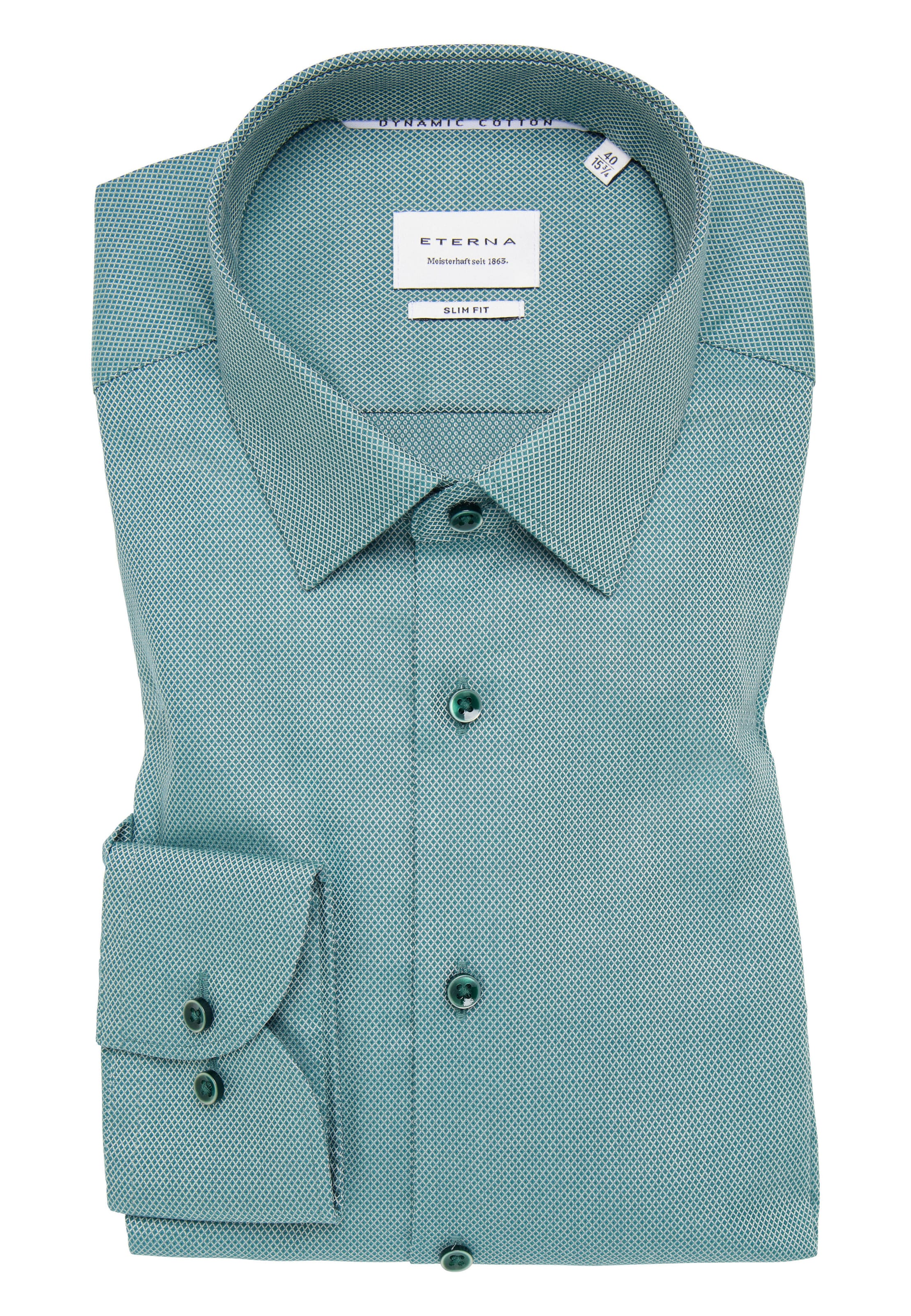 ETERNA Slim fit Zakelijk overhemd in Groen
