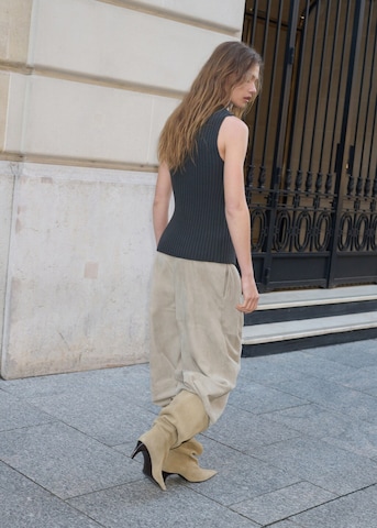 MANGO Tapered Hose in Beige