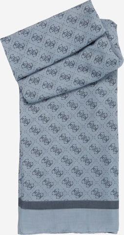 GUESS Шал 'KATYA SCARF 90X180' в синьо: отпред