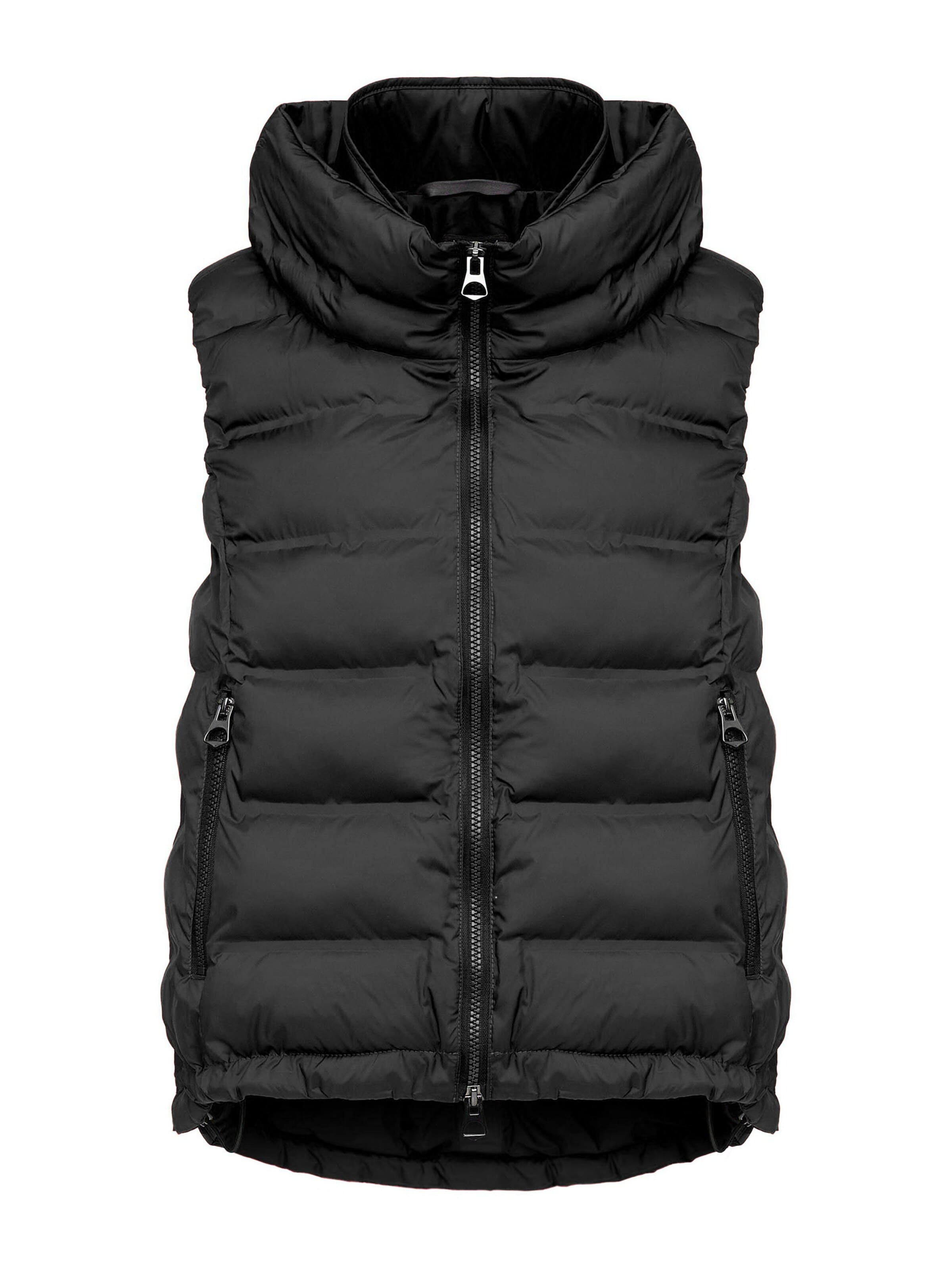 MANISA Between-Season Jacket 'Weste' in Black: front