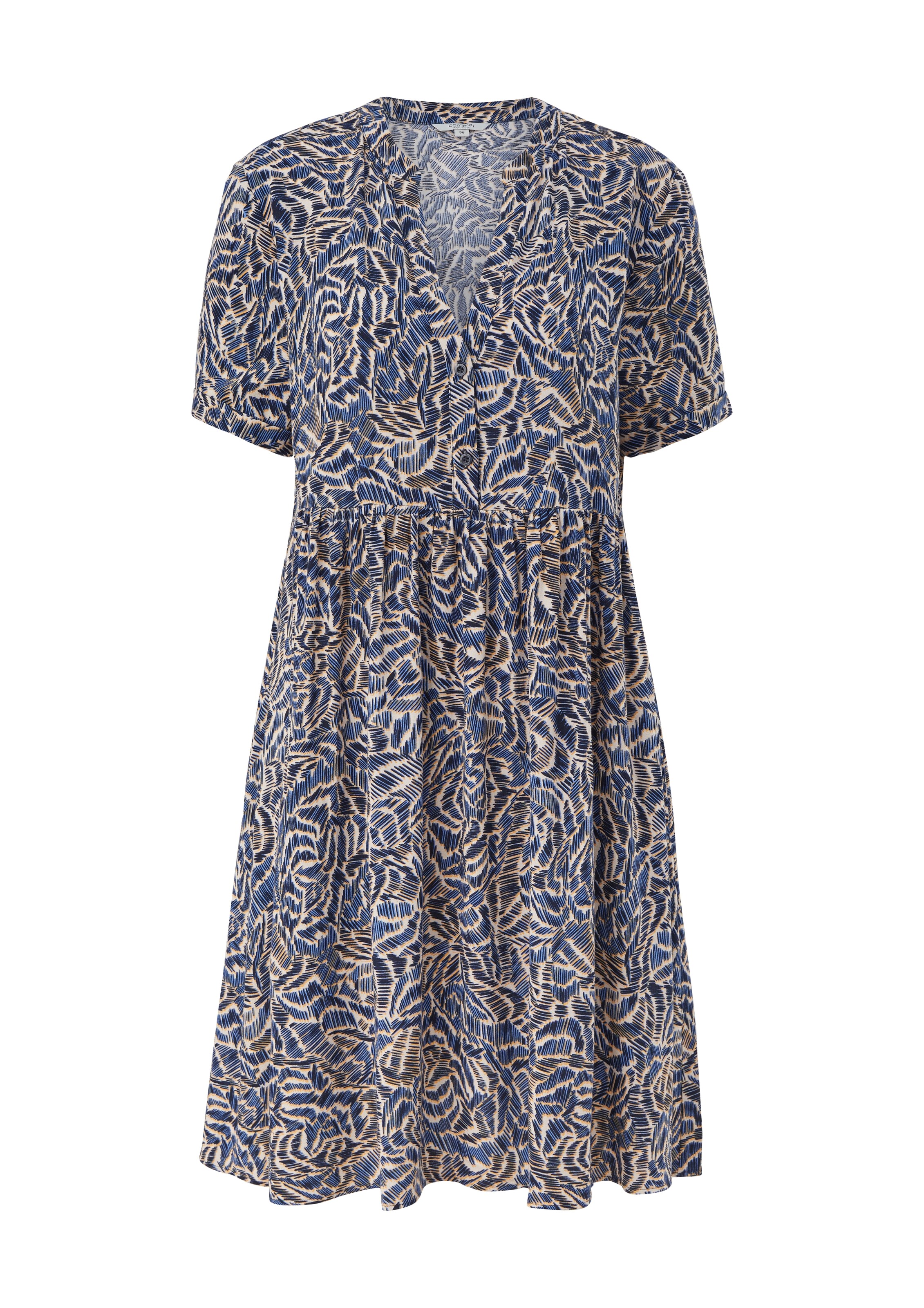 comma casual identity Kleid in Blau: Vorderseite