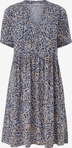 comma casual identity Shirt Dress in Blue: front