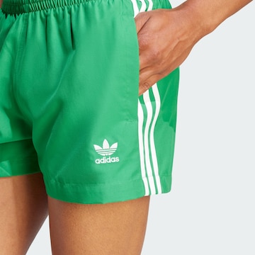 ADIDAS ORIGINALS Board Shorts 'Adicolor 3-Stripes' in Green