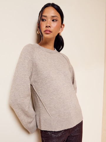 Pull-over Friends Like These en beige : devant