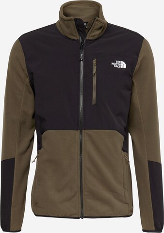 THE NORTH FACE Funktionele fleece-jas 'GLACIER' in Groen: voorkant