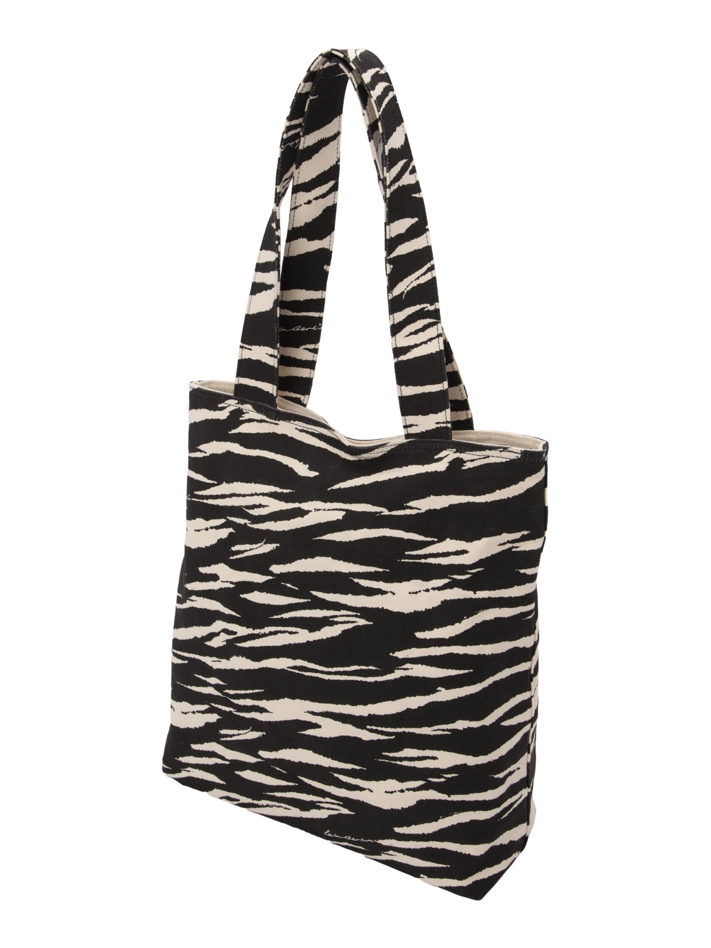 Plase de cumpărături 'Tote Carmela' de la Lala Berlin pe negru: față