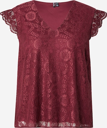 Chemisier 'PCOLLINE' PIECES Curve en rouge : devant