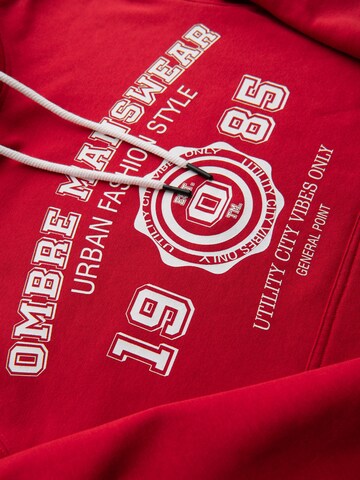 Ombre - Sudadera en rojo