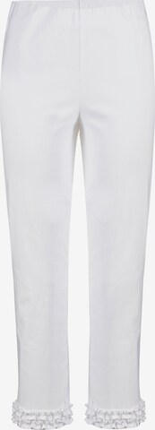 STEHMANN Slim fit Pants 'Waterford' in White: front