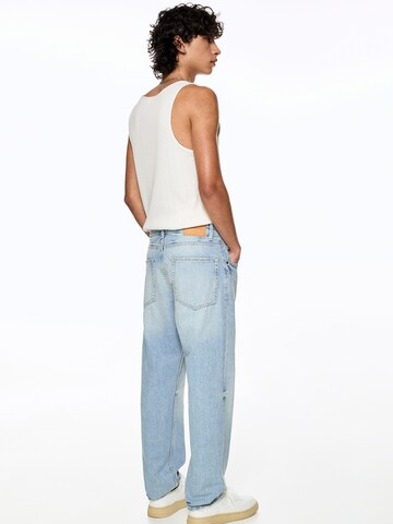 Pull&Bear Loosefit Jeans in Blau