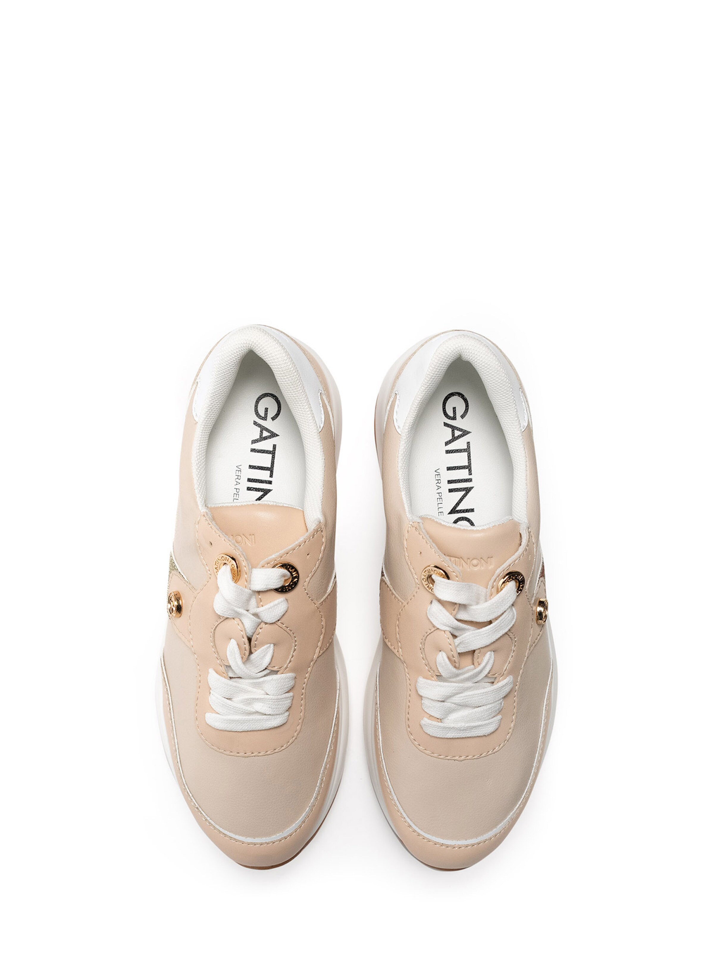 Baskets basses Gattinoni en beige