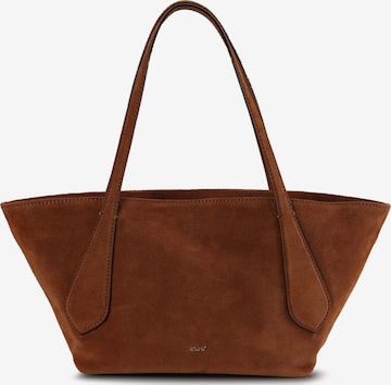 ABRO Schultertasche 'Carina' in Braun: Vorderseite