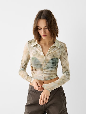 Bershka Shirt in Beige: predná strana