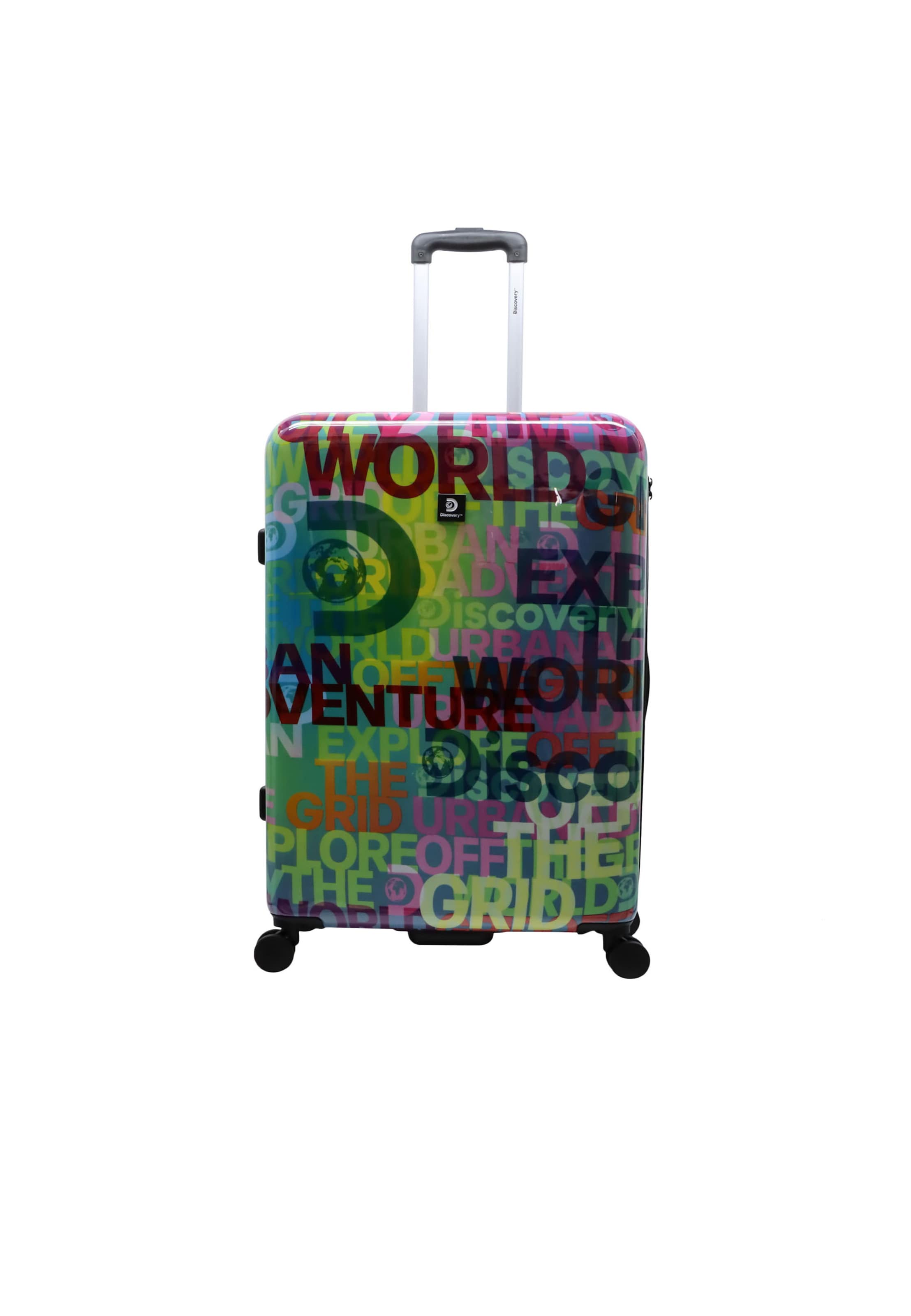 Discovery Suitcase 'EXPLORE THE WORLD' in Mixed colors