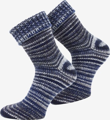 normani Socks in Blue: front