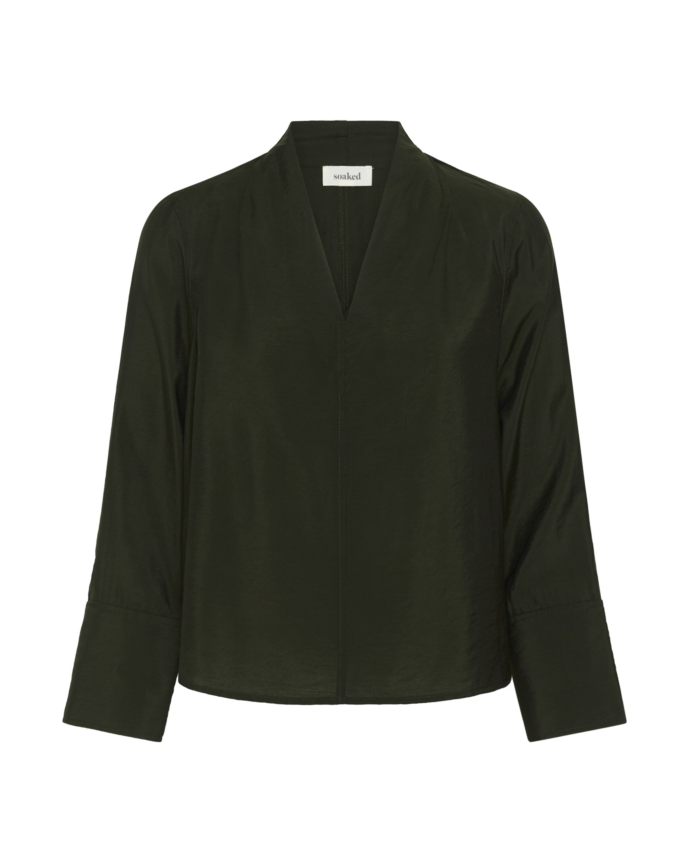 SOAKED IN LUXURY - Blusa 'Leodora ' en verde: frente