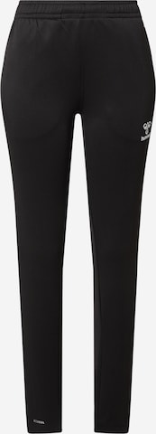 Slimfit Pantaloni sport de la Hummel pe negru: față