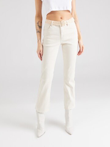 VERO MODA Flared Jeans 'SHEILA' in Beige: voorkant