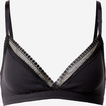 SLOGGI Triangle Bra 'GO Ribbed' in Black: front