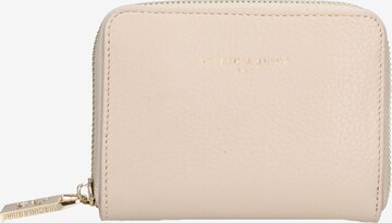 Portamonete 'Portafoglio donna pelle dollaro Made in Italy - Chiusura zip' di Virginia Rhinè in beige: frontale
