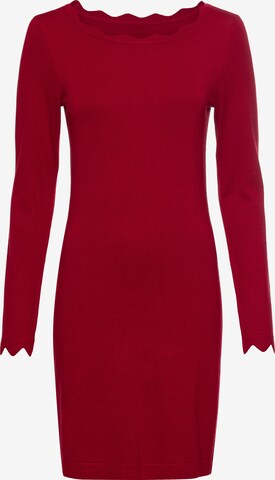 LAURA SCOTT Knitted dress in Red: front