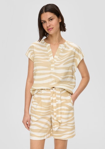 s.Oliver Bluse in Beige: Vorderseite