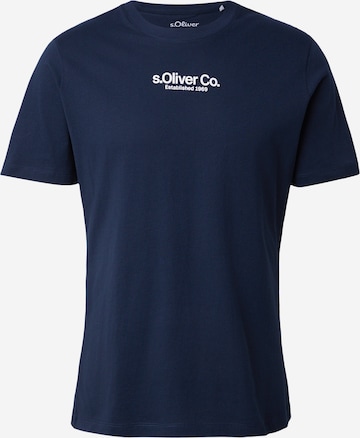 s.Oliver Shirt in Blauw: voorkant