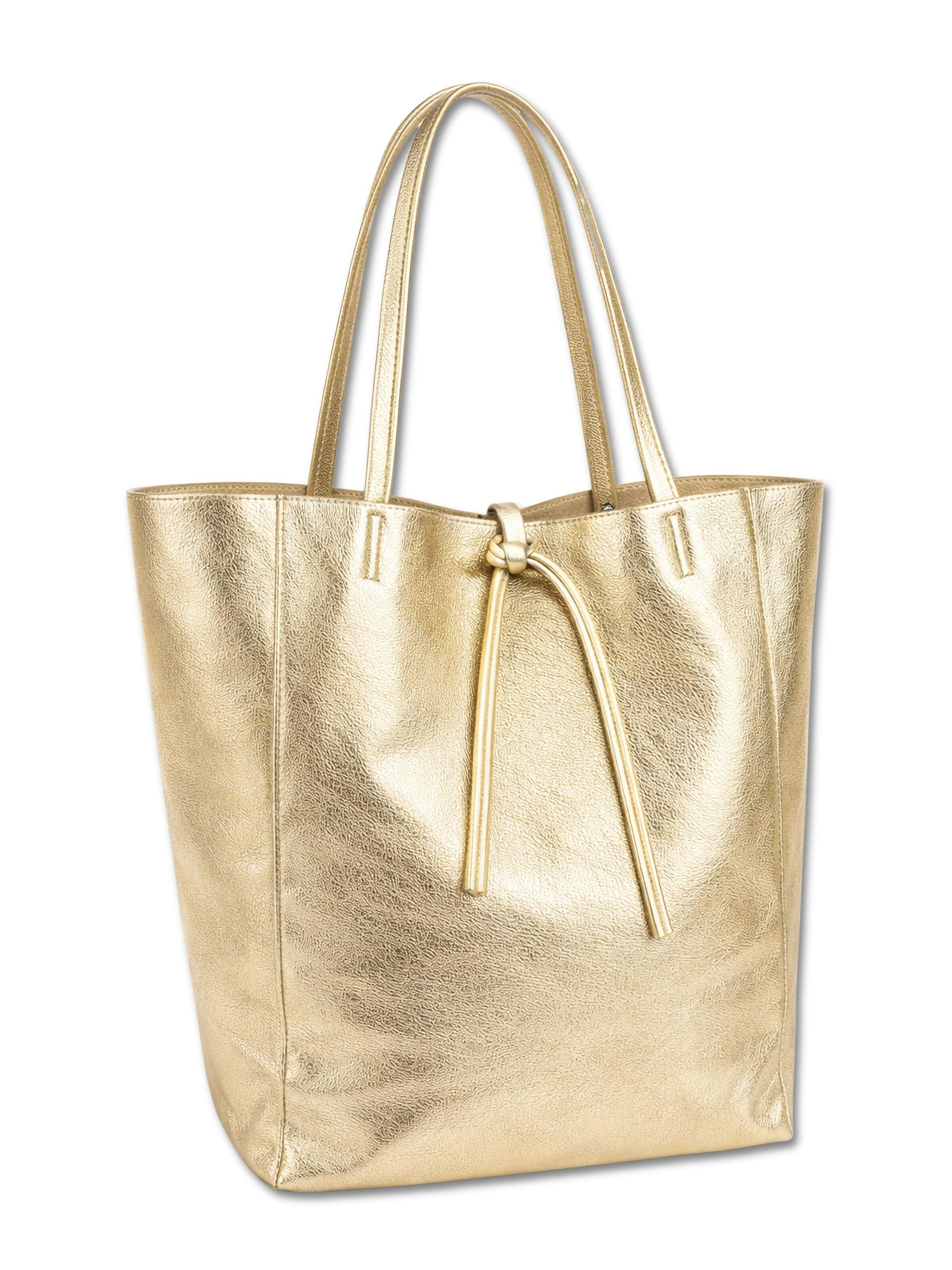 COLLEZIONE ALESSANDRO Shoulder Bag 'EasyGo' in Gold: front